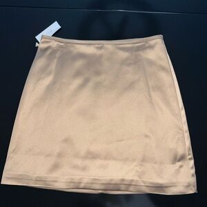 Aritzia Wilfred Tan Mini Skirt